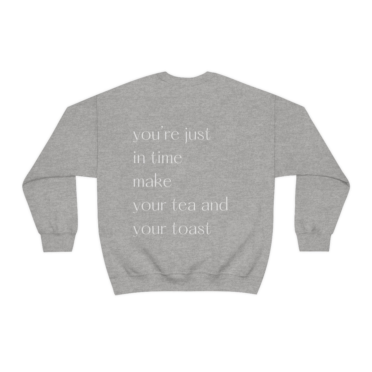 Tea and Toast Graphic Crewneck Sweatshirt